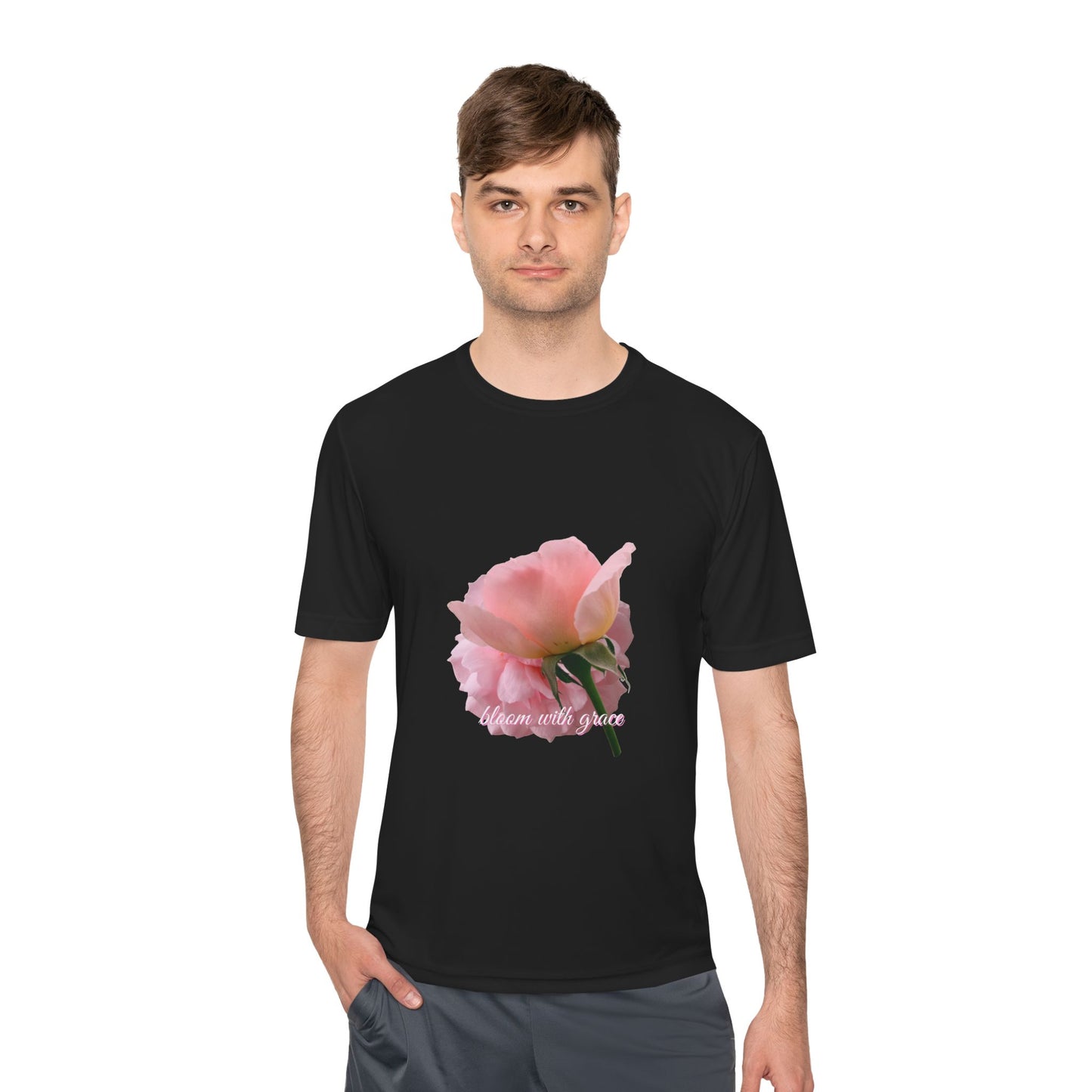 Bloom with Grace-Unisex Floral T-Shirt.