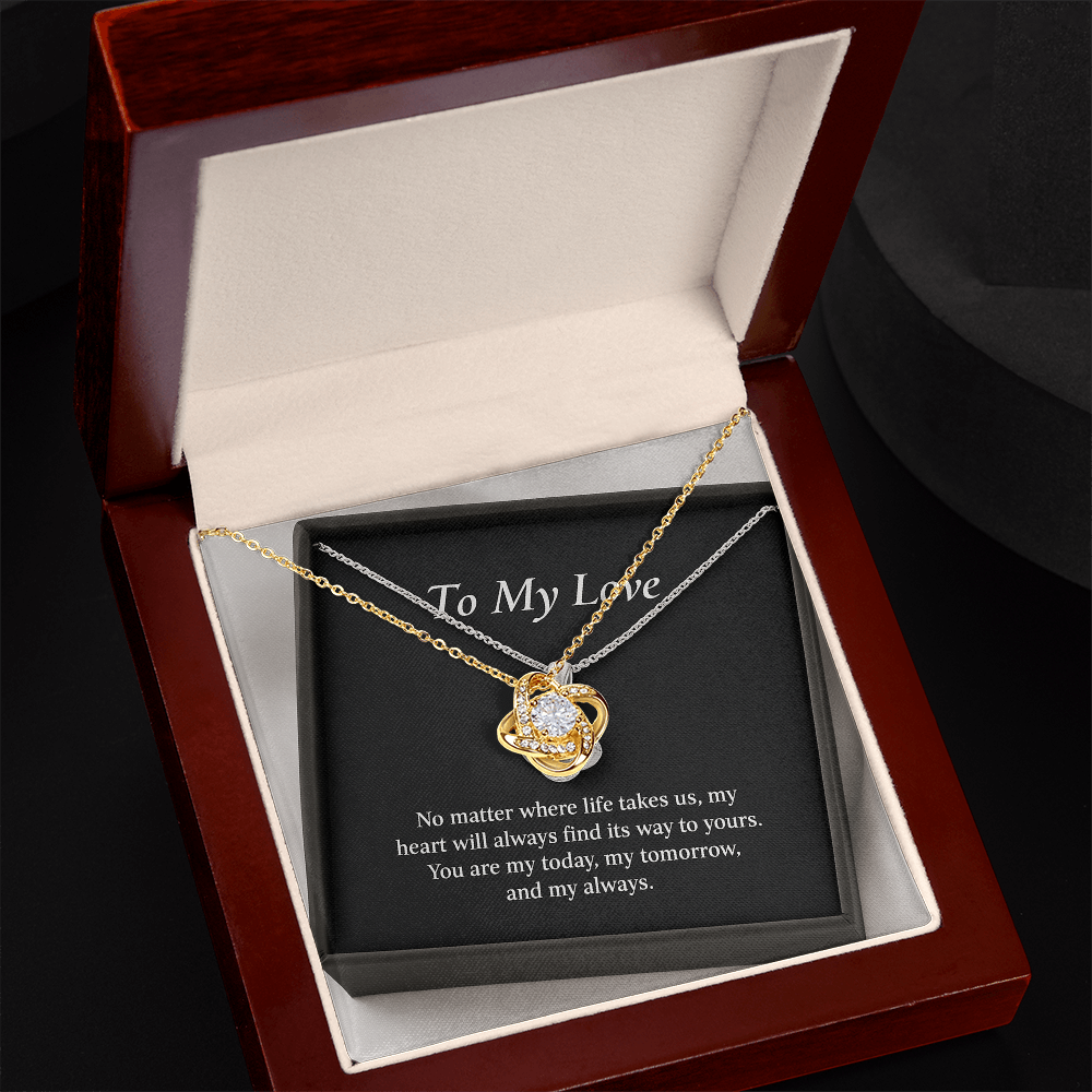 To My Love-The Love Knot Necklace That Says It All.